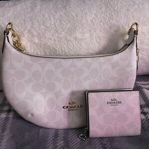 COACH OUTLET GLACIER WHITE BUNDLE SET